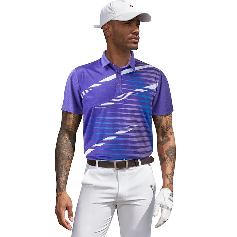 ODM Men's Fashion Polo T-shirts New Style Quick Dry Breathable Anit-wrinkle Short Sleeve Tops Hot Sale Summer Golf T Shirts