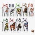 Basketball Sets Customize Sublimation Printed Team Name Number Logo Jerseys Shorts Dragon Pattern Quickly Dry Training Uniforms