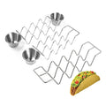 Kitchen Restaurant Wavy Shape Taco Trays Mexican Tortilla Pancake Racks 304 Stainless Steel Taco Holder