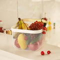 DSH Wholesale Fashionable Portable Picnic Fruit Food Metal Basket Wire Mesh Storage Basket With Wooden Handle Picnic Basket