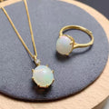 Fashion Dubai Bridal 925 Sterling Silver White Display Luxury Wedding Sand Display Opal Jewellery Set