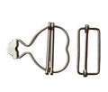 Clip Brass Adjustable Suspender Buckle with Nickel-Free Plating and Customizable Engraving-Metal Gourd Design
