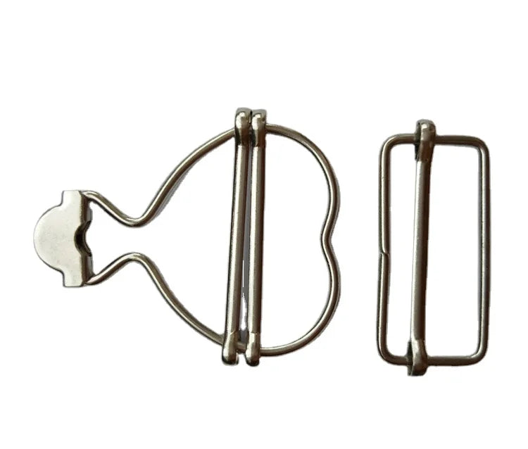 Clip Brass Adjustable Suspender Buckle with Nickel-Free Plating and Customizable Engraving-Metal Gourd Design