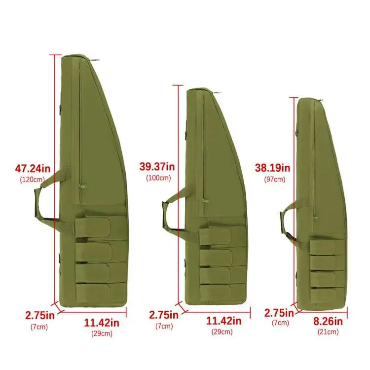 97/100/120cm Waterproof Tactical Gear Bag Heavy Duty Hunting & Fishing Case with MOLLE Panels Durable Gun/Equipment Storage