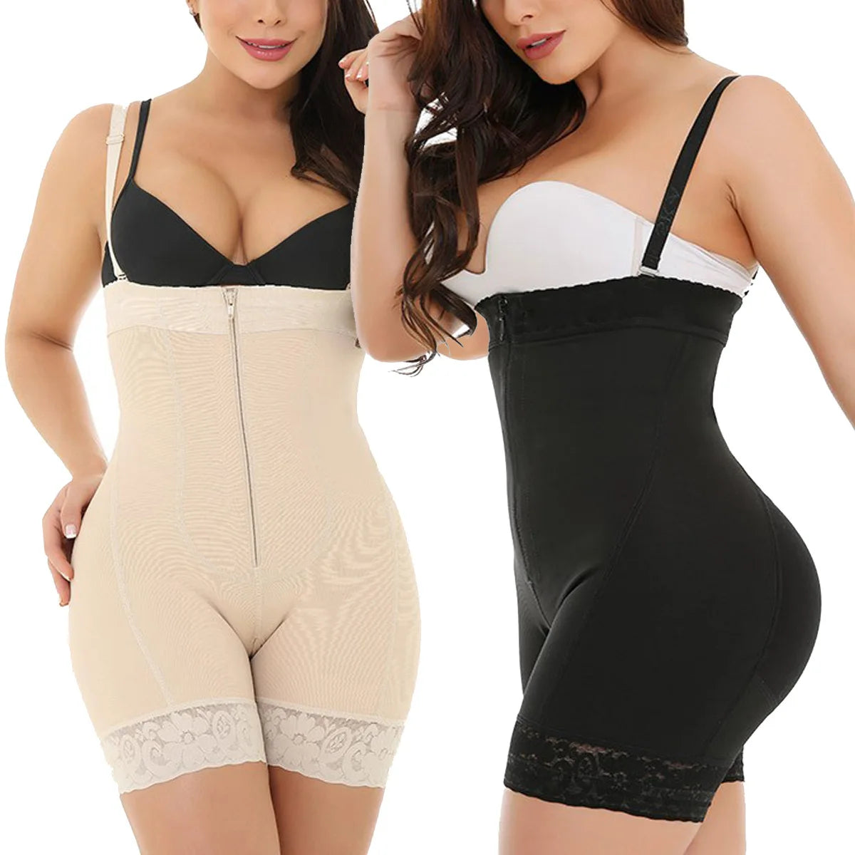 Women Abdominal Compression High Waist Slimming Tummy Control Shapewear Bodycare Hip LIfting Body Shaping Jumpsuits Bodysuit