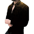 Men's Designer Shirt Long Sleeve Breathable and Shiny Slim Fit for Wedding Parties Spring Prom Shirts