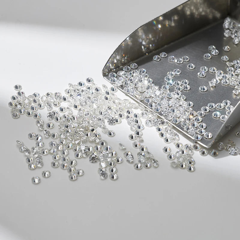SICGEM Brilliant Cut Loose Moissanite Diamond White Melee in Many DEF VVS Sizes Small Size Melee Gem