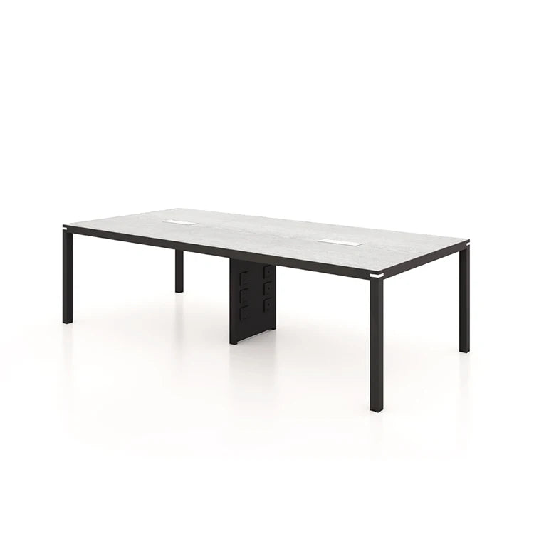 Modern Multifunctional High Quality Wood Socket Wireless Design Meeting Room Conference Office Furniture Desk Table Chairs Set