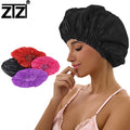 Waterproof Reusable Shower Cap for Women Elastic Edge Large Size Bath Cap for Shower Hair Dye Spa Salon Kitchen Multi Color