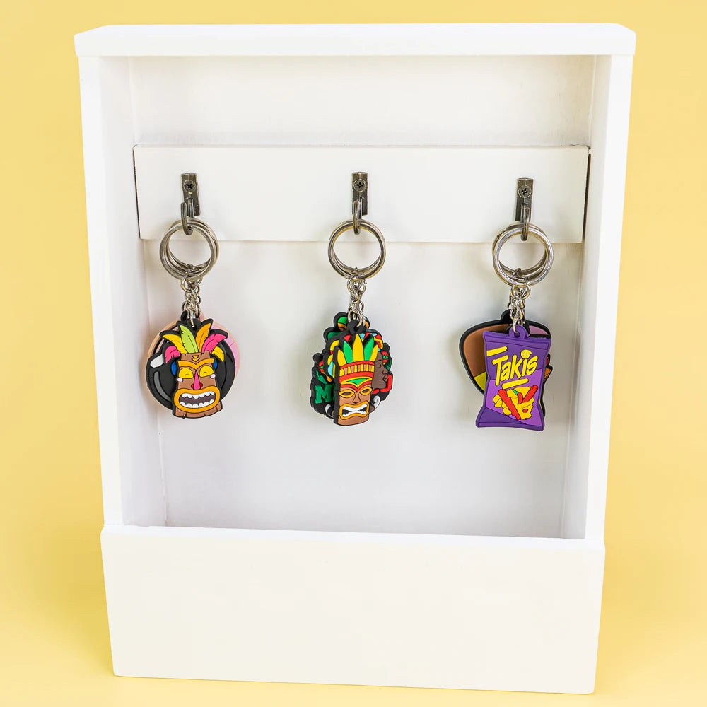 New Arrival Mexican Food PVC Keychain Cute Cartoon Keycap Keychain for Fashion Accessories