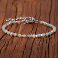 4mm Amazonite Beaded Bracelet for Women Jewelry Natural Gemstone Adjustable Healing Crystal Dainty Amethyst Bracelet