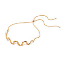 SC Trendy Simple Chunky Gold Plated Necklace Creative Geometric Designed Choker Necklace Stylish Stainless Steel Necklace