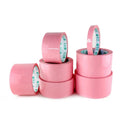 Pink BOPP Waterproof Single Sided Acrylic Hot Melt Adhesive Tape for Courier Box Sealing and Bag Sealings (Customizable)