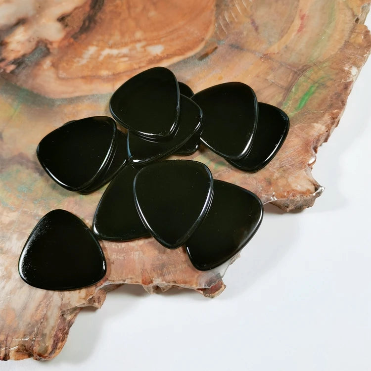 HZ Customized Gemstone Crystal Quartz Logo Cheapest Blue Tiger Eye Guitar Pick
