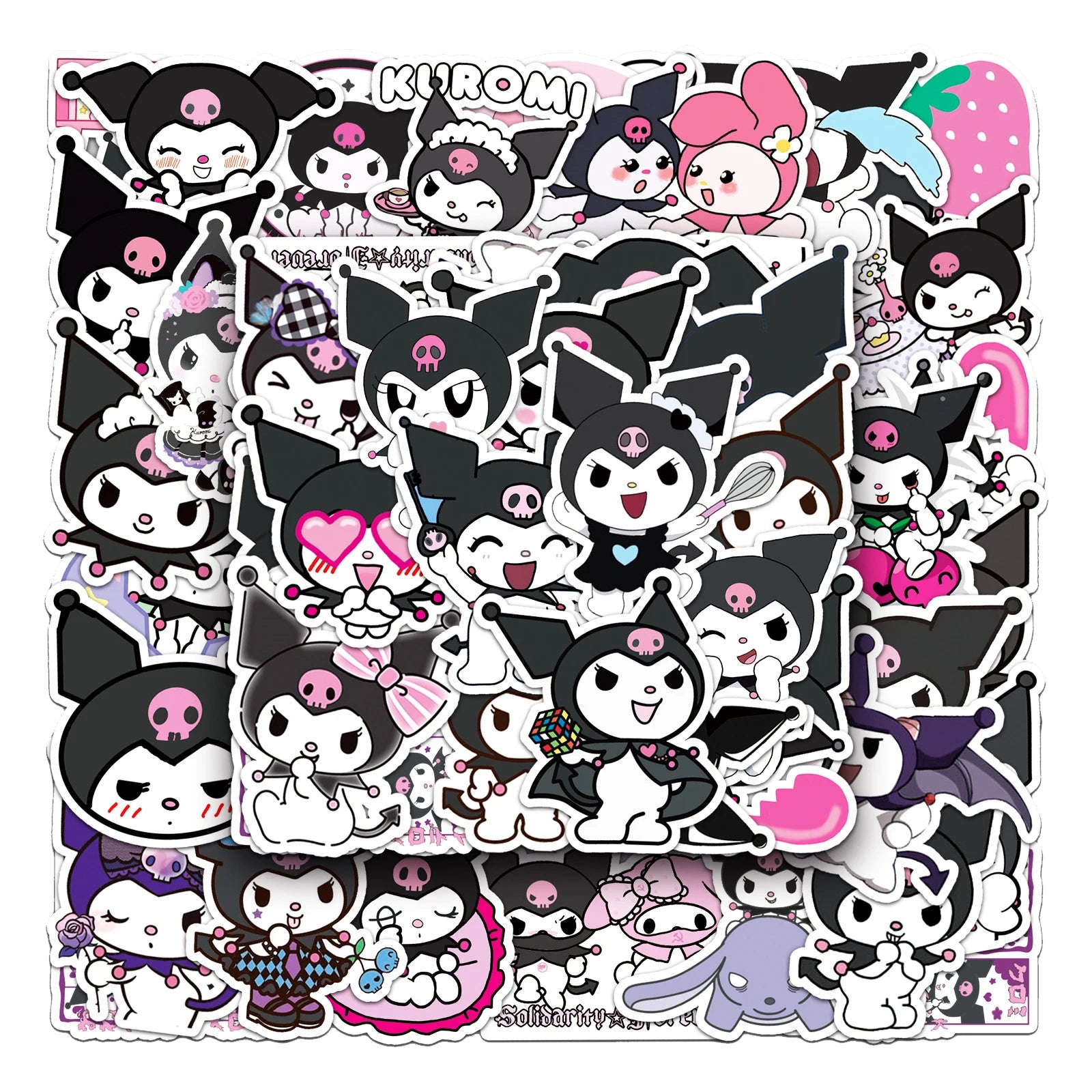 50Pcs Cute Kuromis Cartoon Stickers for Luggage Keyboard Waterproof Kawaii Japanese DIY Sticker