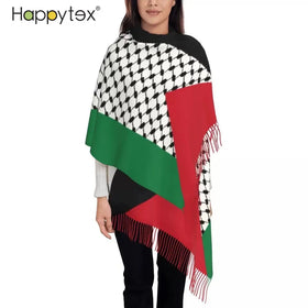 Palestine Shawl Large Reversible Soft Palestinians Patriotic Shawl Ladies Winter Fall Scarves Arabic Scarf Palestine Shawl