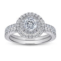 Custom Cubic Zirconia Sterling Silver Jewelry Couple Wedding Engagement Diamond Eternity Rings