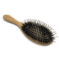 New Custom Logo Professional Hair Brush Set Natural Boar Bristle BambooWood Laser Type