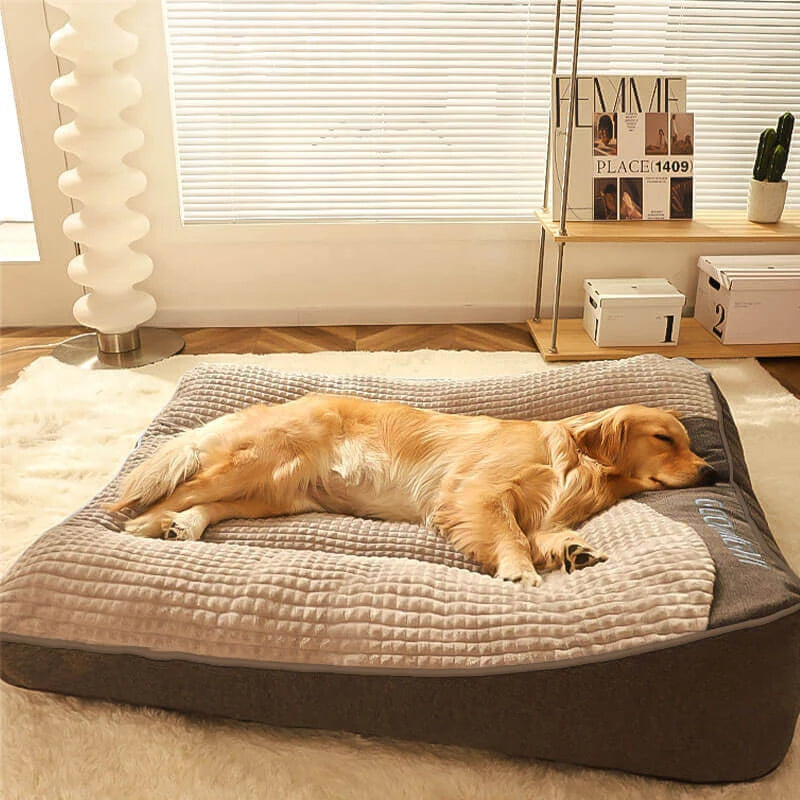 Manufacturer Wholesale Ultra Soft Breathable Faux Fur XXL Luxury Orthopedic Dog Sleeping Bed with Removable Washable Cover