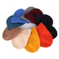 Wholesale Custom logo Knitted Hats Solid Color Warm Beanie Men's Winter Hat