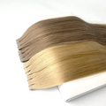 Popular Skin Weft Straight European 100% Remy Human Hair Single Weft Tape Extensions 40 Pieces One Pack No Shedding Soft Shiny