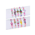 Children Cute Wholesale Low Price Colorful Polymer Clay Bead Jewelry Starfish Turtle Butterfly Charm Soft Clay Kids Bracelets