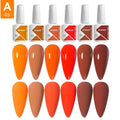 JTING Professional Nail GEL Supplies Soak off Gel Nail Polish 6color Set Free Box Design Custom Private Label Uv Lamp Gel Polish