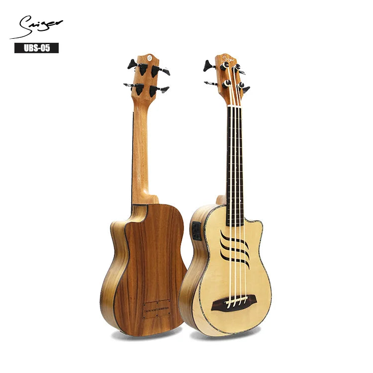 Solid Spruce 30inch Ukulele Bass Electric Bass Ukulele