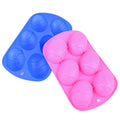 Easter Egg Shaped Food Grade Silicone Eco-Friendly Baking Molds Trays for Chocolate Candies 205x130mm/8x5.1in 60g with Opp Bag