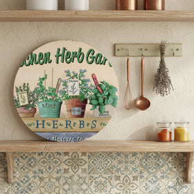 Wholesale Custom Vintage Retro Style Metal Plaque 30cm Round Diameter Tin Signs with Printing Letters