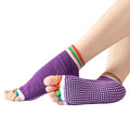 New Style Yoga Socks for Women Non Slip Colorful Toeless Non Skid Sticky Grip Sock