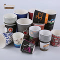 8oz/10oz/12oz/16oz Disposable Single Wall Kraft Paper Hot/Cold Drinking Coffee Cup PE Coated Printing With Lid