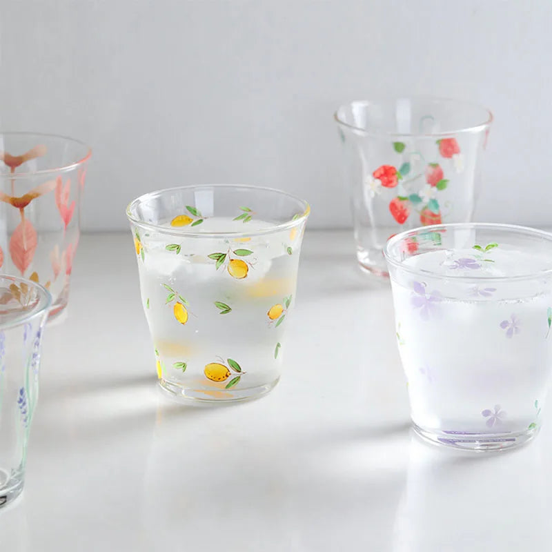 Summer Large Capacity Lemon Cup High Borosilicate Glass Fruit Peach Strawberry Household Milk Tea Cup Manufacturers Wholesale