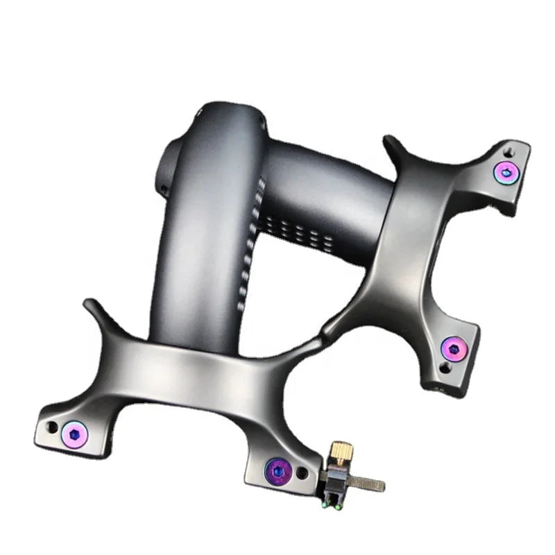 Titanium Alloy Aluminum Handle Canopy Flat Leather Fast Pressure Slingshot Legendary Aluminum Hunting Slingshot
