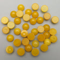 Huiying Loose Gemstone Jewelry Making Pendant Bracelet Earrings Top New Quality Natural Stone Yellow 8mm Cabochon Crafts