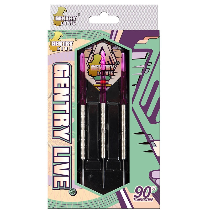 Bcsports Gentry 90% Tungsten Steel Tip Dart Set 21-30g Weight 3pc Indoor Tournament Use MegaBDM