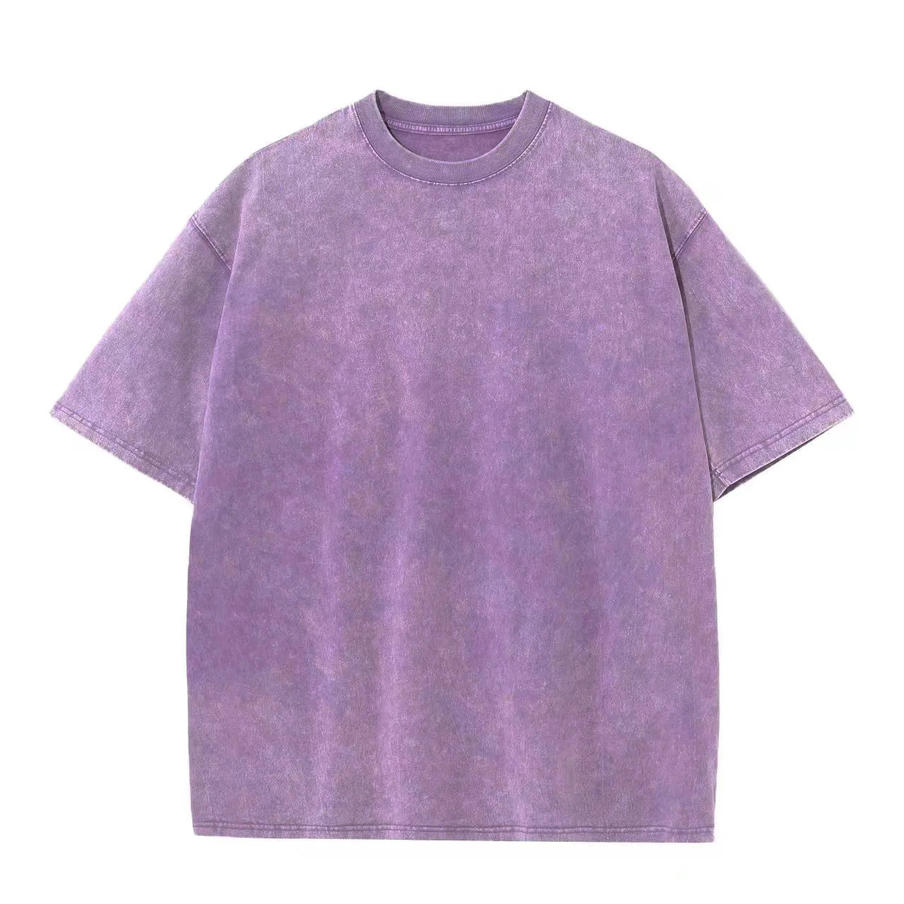 Custom Logo 100% Cotton Vintage Heavy Weight T-Shirt Men's Retro Mineral Print Acid Wash Blank T-Shirt Custom Retro Color Shaka