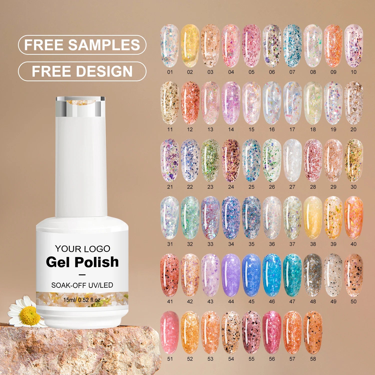 Hot Sale Bright Stars Gel OEM/ODM  Wholesale UV Gel Polish 58 Colors