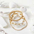 Hot Selling Fine Chain & Link Bracelets Stacking  for Women Gold Alloy Thin Snake Bone Chain Square Chain Bracelet