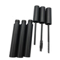 Custom 4ml Matte Black Lip Gloss Tubes Empty Round Mascara Eyelashes Plastic Lipstick Packaging with Wands for Cosmetics