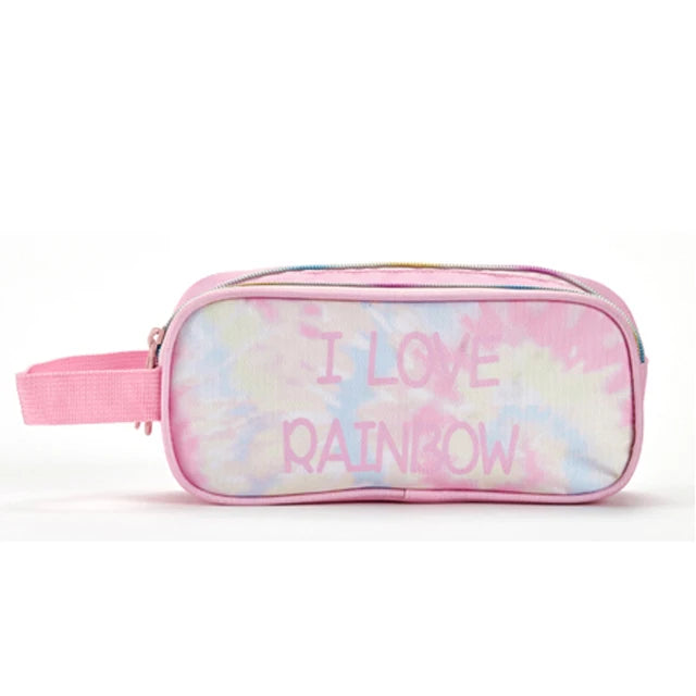 Custom Promotion School Student pink Pencil Bag Waterproof Large Capacity Pencil Cases & Bags Zipper Wholesale