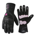 VEMAR Unisex Retro Leather Motorcycle Riding Gloves Touch Screen Breathable Thermal Insulated Outdoor Motocross Off-road Gloves