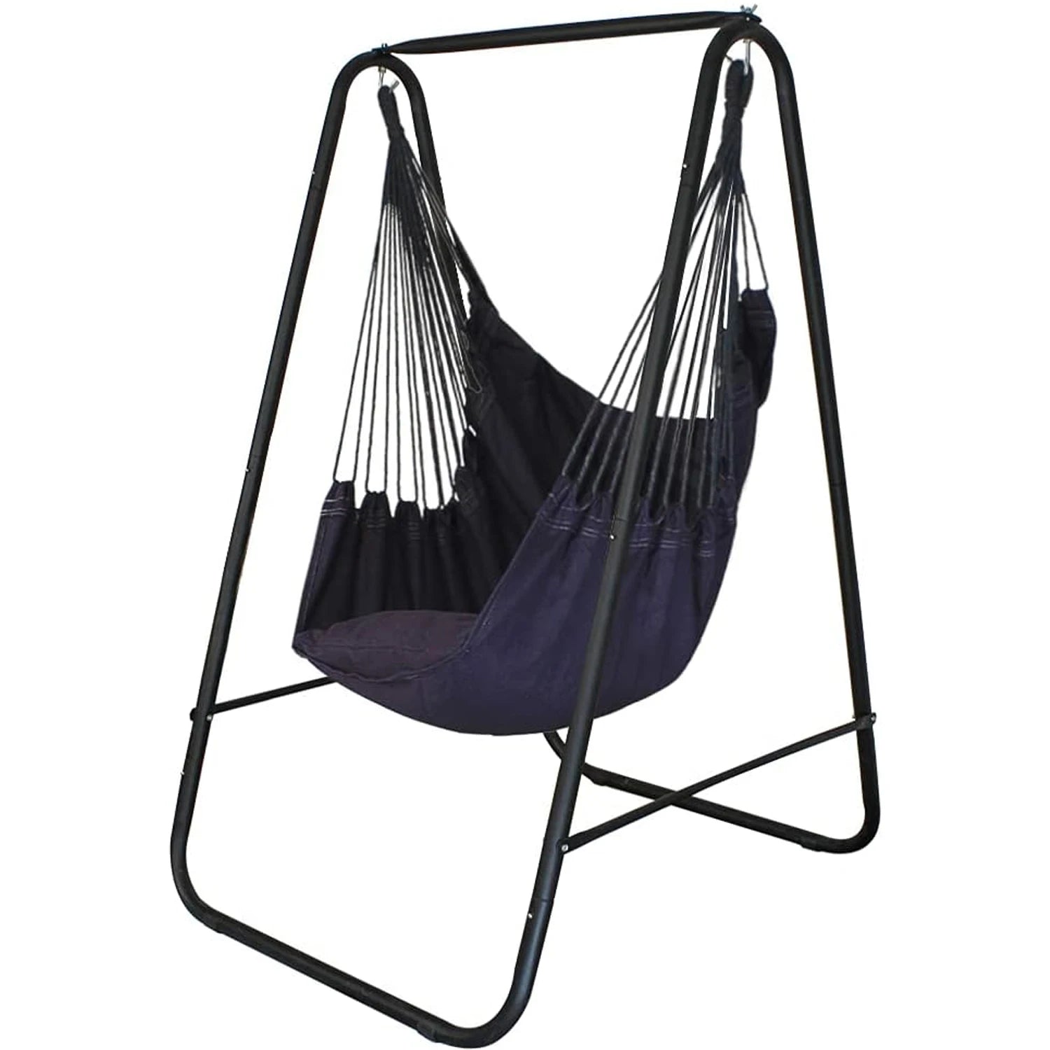 Modern Iron Metal Outdoor Garden Swing Hammock Frame Hanging Chair Stand for School Kitchen Villa Warehouse Applications