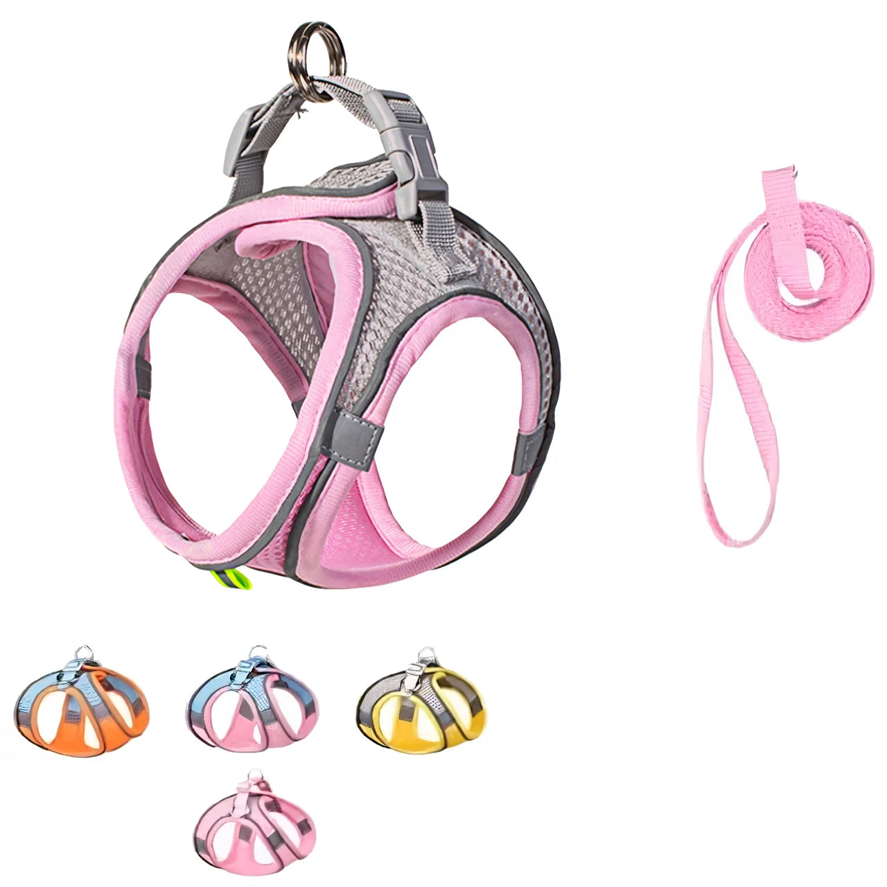 No Plull Reflective and Adjustable XS S Pet Vest Small Large Cat Air Mesh Dog Harnesses