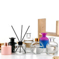 Luxury Empty Round  Square Shaped Glass Liquor Bottle Home Decor and Fragrance Gift Reed Diffuser Bottle