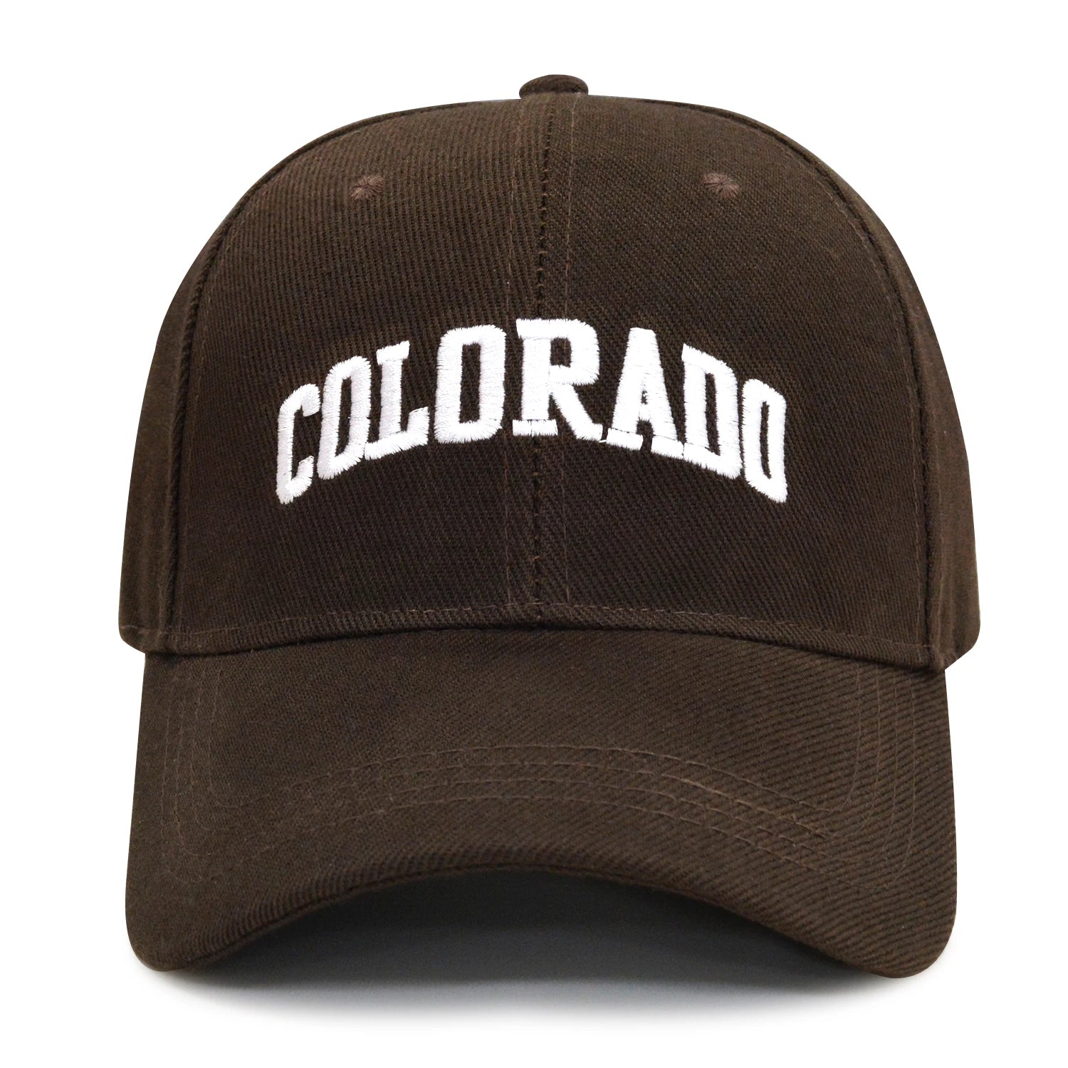 OEM ODM New Design Sporty Gorras High Profile 6 Panel Colorado Embroidery Cap Unisex Stylish Casual Curved Brim Baseball Cap