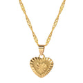 European and American Jewelry Korean Fashion Gold-Plated Peach Heart Necklace Romantic Wedding Pendant Necklace Women