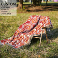 Top Vendor Hot Sale in Australia Throw Rug Custom Woven Throw Boho Blanket Recycled Cotton Bohemian Picnic Rug Tapestry Blanket