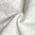 Harvest 100% Cotton Voile Dyed Stripe Floral Embroidery Fabric for CHICOS WHBM Bulk for Dress and Blouses