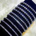 RINNTIN SB61 S925 Silver Tennis Chain Bracelets Jewelry Women Men Custom 2mm 3mm 4mm Iced Out Crystal CZ Diamond Tennis Bracelet